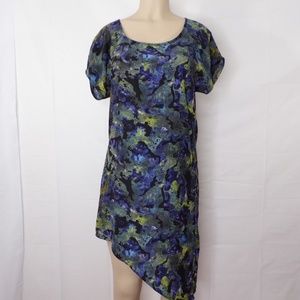 Silence + Noise Asymmetrical Hem Shift Dress Sz M